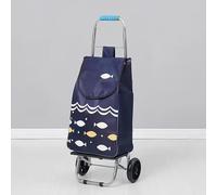 ShoppingTrolley，Shopping Trolley on Wheels ，New Easy Fold Frame ，Large Shopping Cart with Front Swivel Wheels Makes it Light and Easy to Use Great ， for Festival Shopping Outdoor Camping Picnic(E)