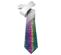 ShopQuality4U Animal Leopard Print Art Mens Printed Neck Tie - Silk/Polyester - Great Gift - Half Tie Print
