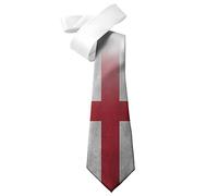 ShopQuality4U England Flag Grey Slate design Mens Printed Neck Tie - Polyester - Great Gift - Half Tie Print