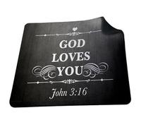 ShopQuality4U God Loves You John 3:16 soft 5mm Rubber PC Mouse Pad Mat - For Gaming Home or Office