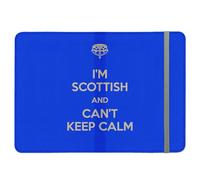 ShopQuality4U Im Scottish Keep Calm Leather Passport Holder - for Men & Women - British Full Printed Passport Cover Case Passport Wallet