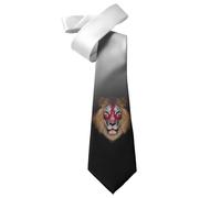ShopQuality4U Lion England ST George Flag design Mens Printed Neck Tie - Silk/Polyester - Great Gift - Half Tie Print