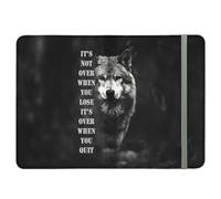 ShopQuality4U Not Over When You Lose its Over When u Quit Leather Passport Holder - for Men & Women - British Full Printed Passport Cover Case Passport Wallet
