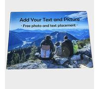 ShopQuality4U Personalised Customised Glass Cutting Board Cheese Board Cutting Cheese Board 20x28cm with Your own Photo Printed