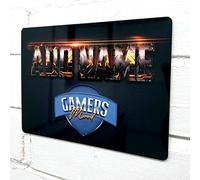 ShopQuality4U Personalised Metal Gamer Sign - Customised Printed Wall Art Plaque A5 Gamers Mood