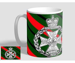 ShopQuality4U Royal Green Jackets Regimental RGJ Swift & Bold 11 oz - 285ml Ceramic Coffee Mug Coffee Cup - Glossy Finish - Dishwasher Safe