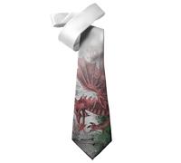 ShopQuality4U Wales Welsh Grunge Flag Mens Printed Neck Tie - Silk/Polyester - Great Gift - Half Tie Print
