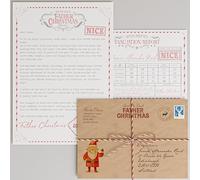 Shopsharks Personalised Letter from Father Christmas/Santa - Custom Name, Message & Gift Options - Unique Christmas Keepsake for Children & Families (Option 5: Write Your Own Letter & Evaluation)