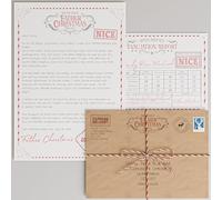 Shopsharks Personalised Letter from Father Christmas/Santa - Custom Name, Message & Gift Options - Unique Christmas Keepsake for Children & Families (Option 4: Letter & Evaluation Set)