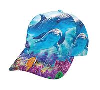 Shoptde Dolphin Guardian Baseball Cap, Adjustable Hats Unisex Trucker Hat Hip Hop Hat Black