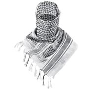 SHOPUKASA Cotton Shemagh Keffiyeh Scarf, 43×43" - Unisex