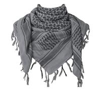 SHOPUKASA Cotton Shemagh Scarf for Men & Women - Keffiyeh Desert Head Scarf, Breathable Lightweight Sun Protection Neck Wrap, 100% Cotton Summer Outdoor Tactical Scarf, 43×43" Unisex Gift (Grey)