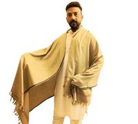 SHOPUKASA Men’s Shawl Winter Mens Scarf Shemagh Cashmere Feel Scarves Warm Soft Fashion Scarf Gifts for Men (Light Brown)