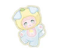 Shopular Nommi v3 Fruit Series Opened Blind Box Cute Confirmed Interesting Fruits Action Figure Plush Doll Bag Keychain Pendant (Lemon)