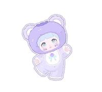 Shopular Nommi v3 Fruit Series Opened Blind Box Cute Confirmed Interesting Fruits Action Figure Plush Doll Bag Keychain Pendant (Blueberry)