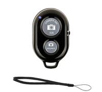 Shopzic Bluetooth Photo Clicker Remote Shutter Release with 18cm Lanyard - Long Lasting Android iOS iPhone Remote Camera Control - Selfie Stick Button Monopod Smartphone Compatible Video Remote