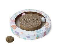 SHOPZO Cardboard Play and Scratch Under the Sea Kitten Toy, For kittens and small cats, Great for pouncing, For kitten's development, Many textures, colours, shapes