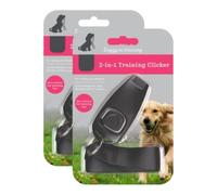 SHOPZO Dog Training Whistle & Clicker - Pack of 2 - Increase Training and Obedience - Use the Whistle for Recall and Clicker for a Reward