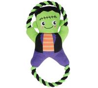 SHOPZO Halloween Rope Pull Toy - Frankenstein - Give Your Pup a Frightfully Fun Playtime - Perfect Spooky Companion for Energetic Play Sessions at Home or in the Garden