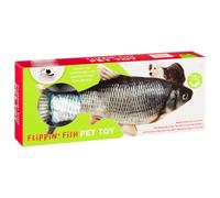 SHOPZO Realistic Flippin' Fish Toy - Green, When your cat touches the wagging this product will activate and the fish tail will wriggle like a fish