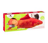 SHOPZO Realistic Flippin' Fish Toy - Orange, When your cat touches the wagging this product will activate and the tail will wriggle like a fish