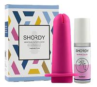 SHORDY Menstrual Cup Applicator Tool for Easy Insert with Lube Gel, Reusable Period Cup Applicator Set Copa Menstrual Compact Kit for Women, Easy to Use & Eco Friendly, Works with Most Cups