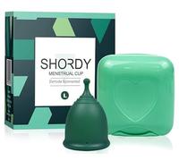SHORDY Menstrual Cup, Single Pack (Large) with Box, Soft & Flexible, Copa Menstrual Kit for Women | Up to 12 Hours of Comfort, Eco-Friendly & Safer Alternative to Pads & Tampons (Green)