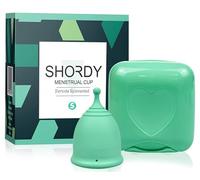 SHORDY Small Period Cup - Teen Menstrual Cups for Beginners | Soft Medical Grade Silicone, Up To 12-Hr Leak-Free Comfort, Reusable Feminine Care, Safer Alternative To Tampon, Disc & Pads