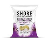 SHORE Peking Duck Flavour Seaweed Chips | Vegan crisps | 24 x 25g bags | Lower in calories, Plant-based, High in Fibre