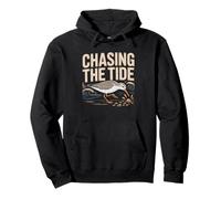 Shorebird Watcher Sanderling Running Ocean Shoreline Coastal Pullover Hoodie