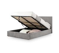 Shoreditch High Headboard Lift-Up Storage Bed - Grey / Double