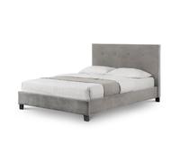Shoreditch King Bed With Headboard 150cm Grey - Julian Bowen | TJ Hughes