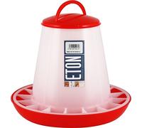 Shorefields Eton Plastic Red & White Poultry Feeder 1kg, 3kg, 6kg, 10kg (3kg)