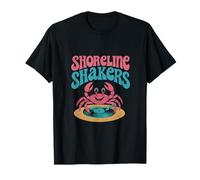 Shoreline Shakers Beach Squad Disco Crab Graphic T-Shirt