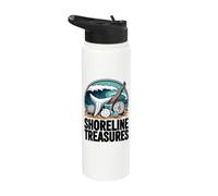 Shoreline Treasures Sea Shells Explorer Stainless Steel Insulated Water Bottle