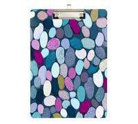 Shores Pebbles Multicolor clipboard menu Holder Hard Board for Softball Coaches clipboard Teacher Size 9 x 12.5 Tabla para escribir