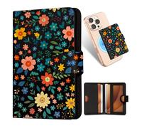 Shorogyt for Magnetic Phone Wallet Compatible with Magsafe Card Holder -Cute Luxury Slim Leather Mag Wallets for Women Fit 4 Cards,for iPhone 17/16/15/14/13/12 Series for Apple RFID Magnet, Black