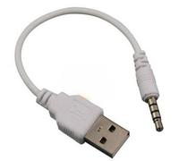 Short 15Cm 3.5mm Usb Data Sync Adapter Cable For Ipod Shuffle 2Nd Gen Second Gen