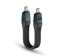 Short 240W 80Gbps USB-C Cable Thunderbolt 5 Compatible for iPhone 16 Pro/MacBook Pro M4, 16K/Dual 8K Video, Charging & Data Transfer for iPad Pro, eGPU, SSD, iPhone 15 Pro, Thunderbolt 4 Dock (Black)