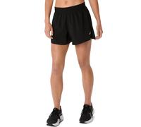 Asics Womens Running Core 4inch Shorts, Black, Size S, Women Black