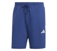adidas Men's Essential Three Stripes French Terry Short Shorts, Dark Blue/White, S