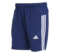 adidas Men's Workout Essentials Base 3 Stripes Woven Short, Dark Blue/White, XXL 7 inch