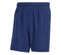 adidas Men's Workout Essentials Base Melange Woven Short Shorts, Dark Blue Melange, XS 7 inch