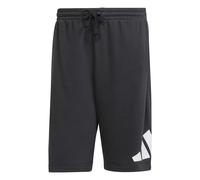 adidas Men's Essentials Big Logo French Terry Short Shorts, Black/White, M