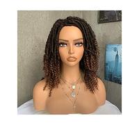 Short Afro Big Curly Wigs for Women Short Dreadlock Wig Twist Kinky Curly Bangs Wig for Black Women Holiday Party Dress Gifts