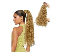 Short Afro Curly Braid Ponytail Extension Curly 10 Strand DIY Braided Ponytail for Women(27)