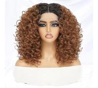 Short Afro Kinky Curly Wig Synthetic Lace Front Wigs For Women Black Glueless Female Heat Resistant Natural Hair
