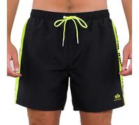 Short Alpha Industries Printed Stripe Swim Noir S
