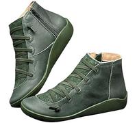 Short Ankle Boots for Women Uk Chelsea Boots Waterproof Low Square Heel Cap Toe Boots Non-Slip Winter Side Zipper, Arch Support Boots Classic Formal Work Daily Walking Pavers Boots