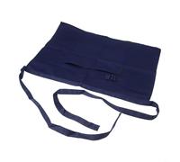 Short Black Apron with Adjustable Waist Ties for Men and Women, Designed for Use in Restaurants, Cafes, and Kitchens (Navy blue)